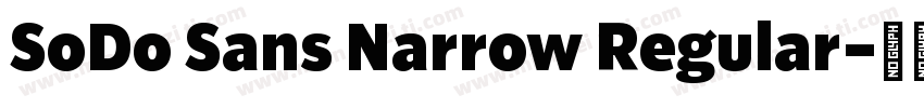 SoDo Sans Narrow Regular字体转换